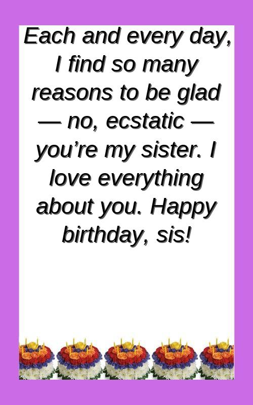 birthday wishes for sister baby girl
